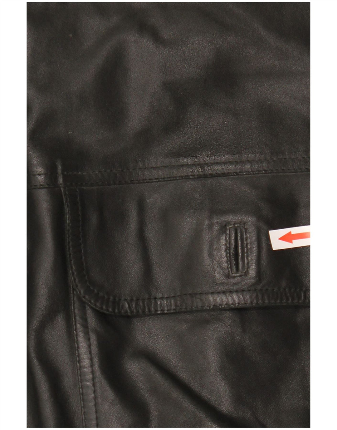 Jaqueta de couro masculina vintage IT 48 média preta