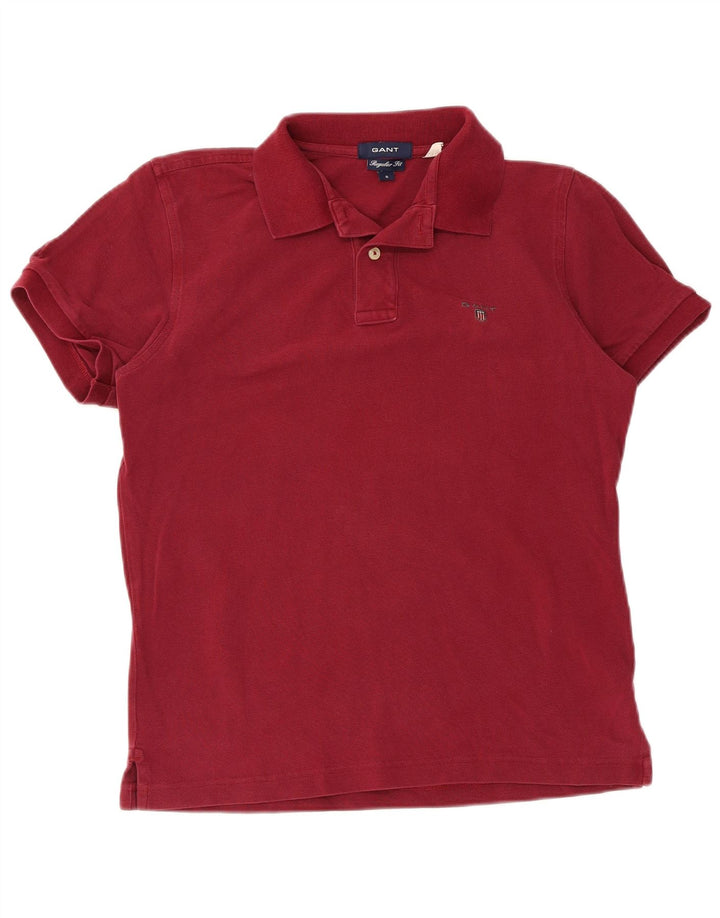 Camisa polo masculina Regular Fit da Gant, algodão vermelho pequeno
