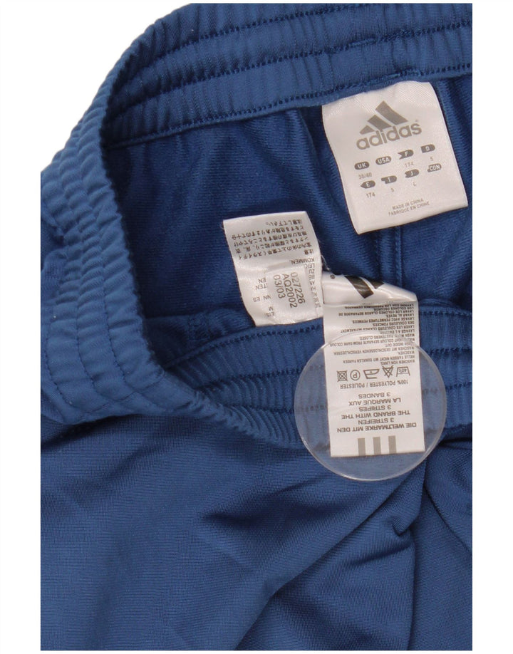 Calça Adidas Mens Treino Poliéster Azul Médio