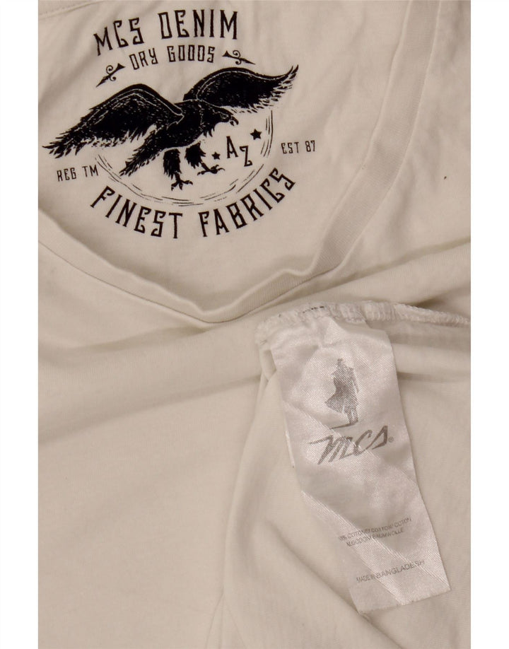 Camiseta masculina Marlboro Classics grande algodão branco