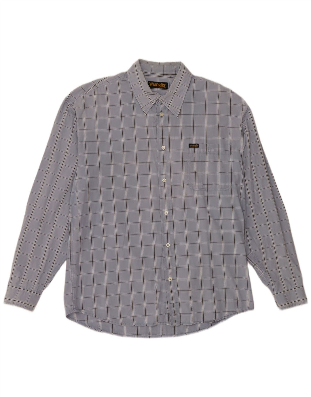 Camisa masculina WRANGLER XL algodão xadrez azul