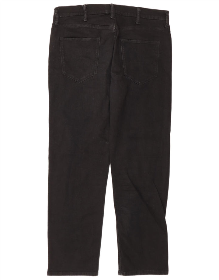 Jeans retos masculinos Marks & Spencer W36 L31 algodão preto