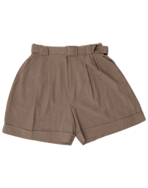 Shorts casuais femininos de cintura alta Ecco UE 38/40 médio W26 cinza clássico