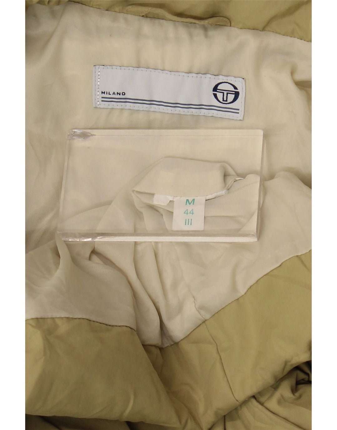 Casaco acolchoado feminino Sergio Tacchini IT 44 médio cáqui