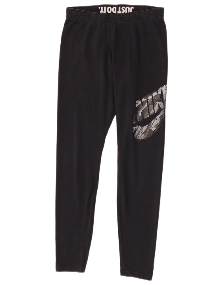 Leggings Nike Femininas Graphic UK 14 Médio Algodão Preto