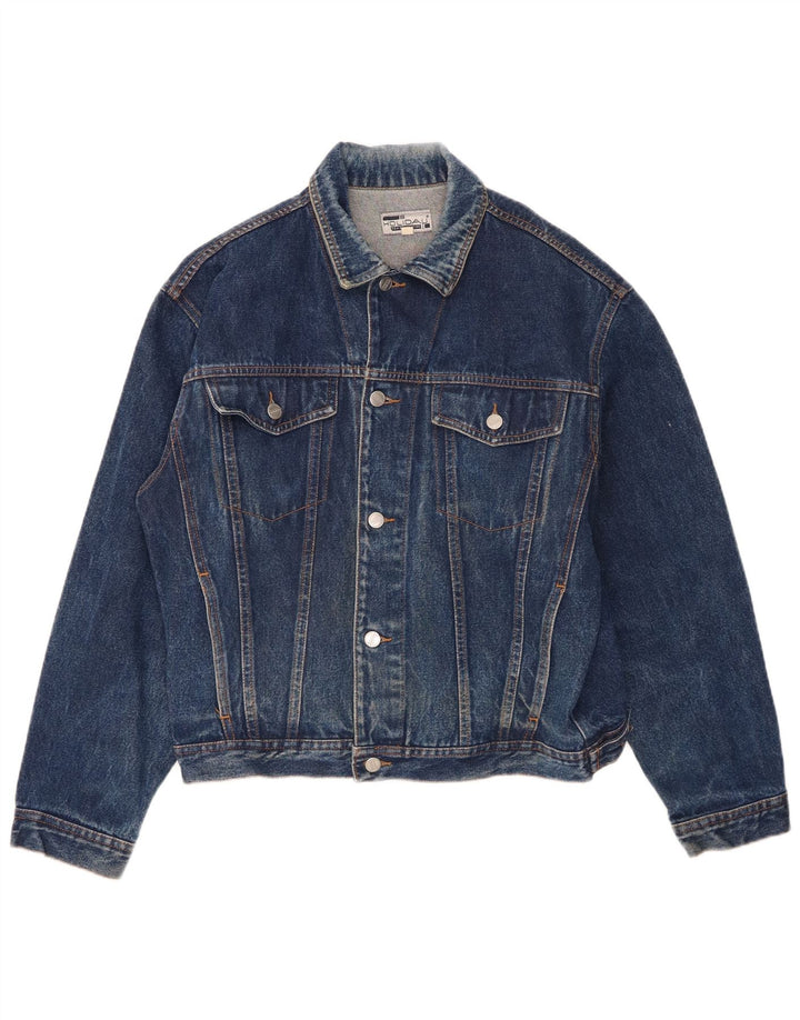 Jaqueta jeans masculina de férias com ajuste regular Reino Unido 38 algodão azul médio