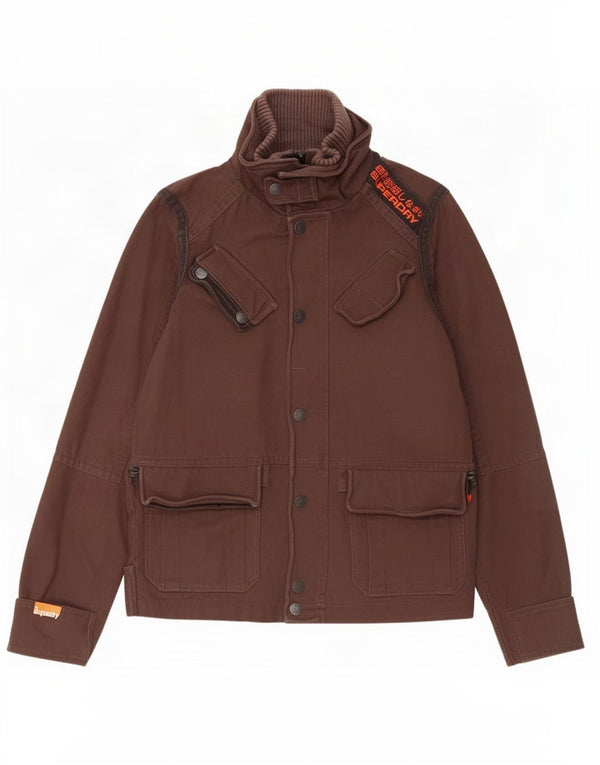 Jaqueta utilitária masculina Superdry UK 40 grande marrom