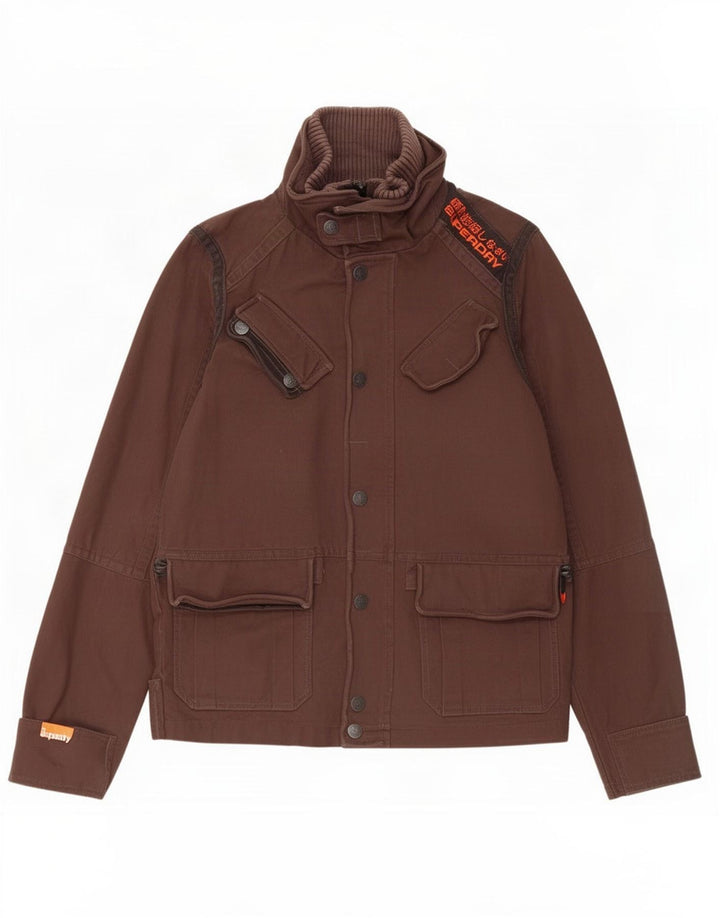 Jaqueta utilitária masculina Superdry UK 40 grande marrom