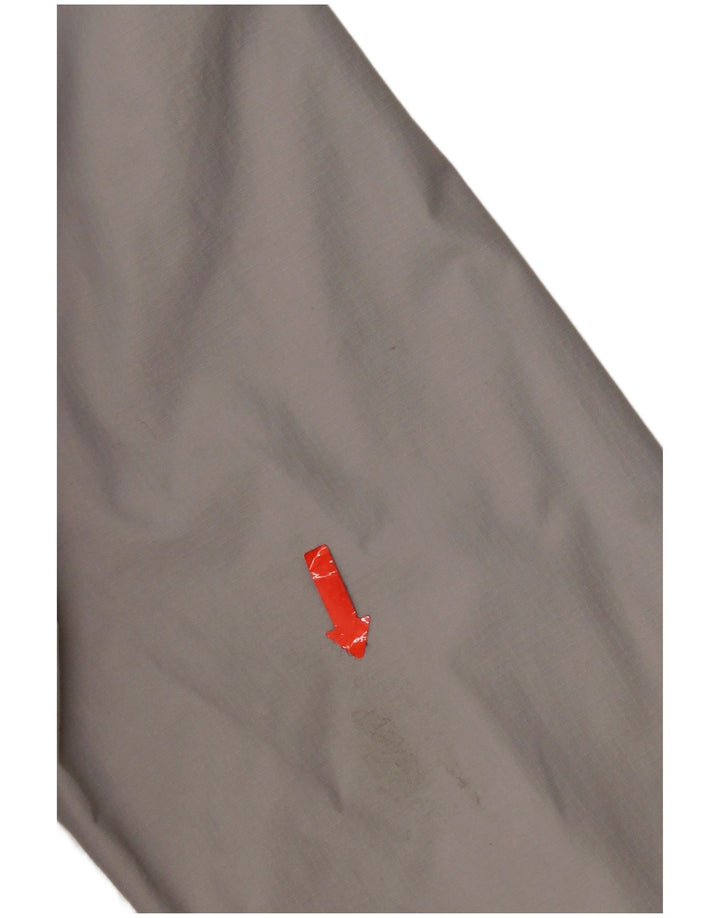 Jaqueta corta-vento feminina Superdry com capuz Reino Unido 16 grande cinza nylon