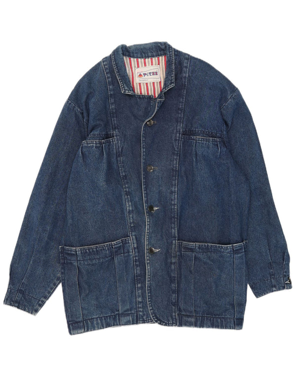 Jaqueta jeans masculina vintage UK 42 XL azul