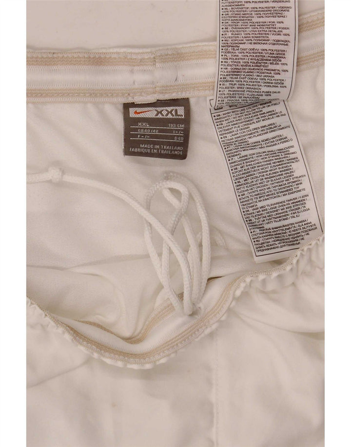 Shorts esportivos masculinos Nike 2XL poliéster branco