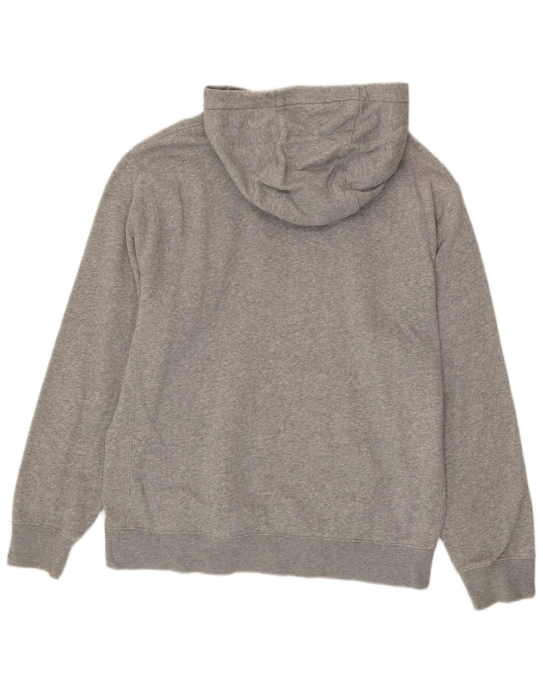 Moletom com capuz masculino Nike médio cinza manchado de algodão