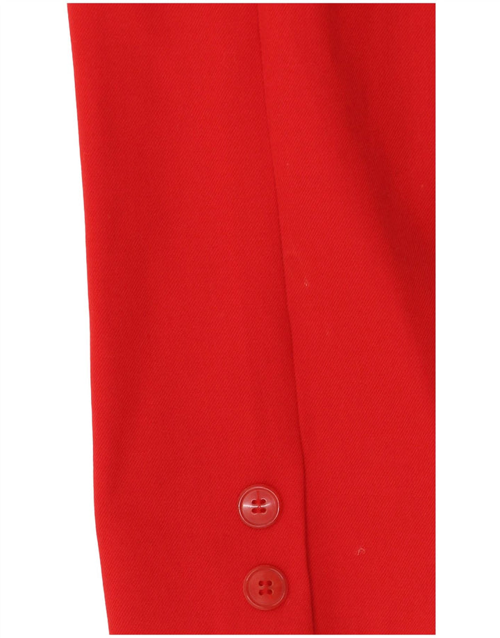 Jaqueta blazer feminina vintage com peito duplo IT 44 vermelho médio