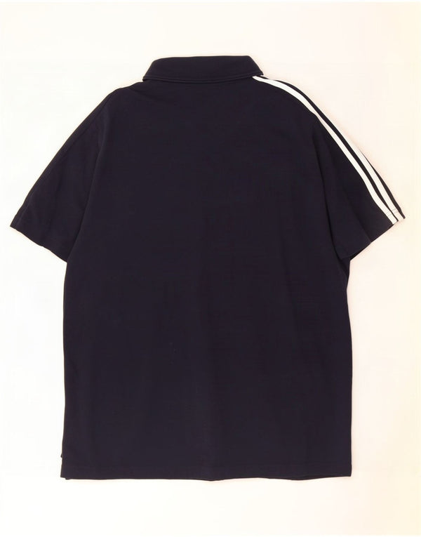Camisa polo masculina Adidas 2XL algodão azul marinho