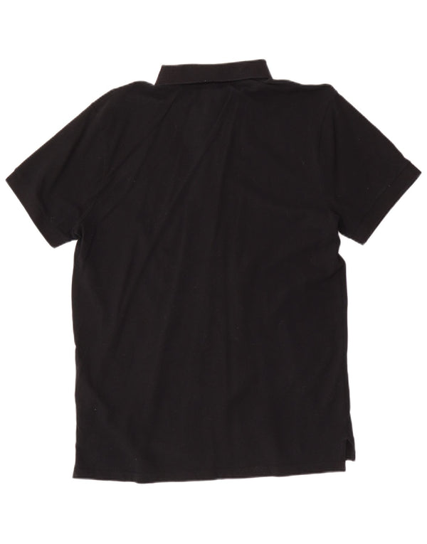 Camisa polo masculina Fila médio algodão preto
