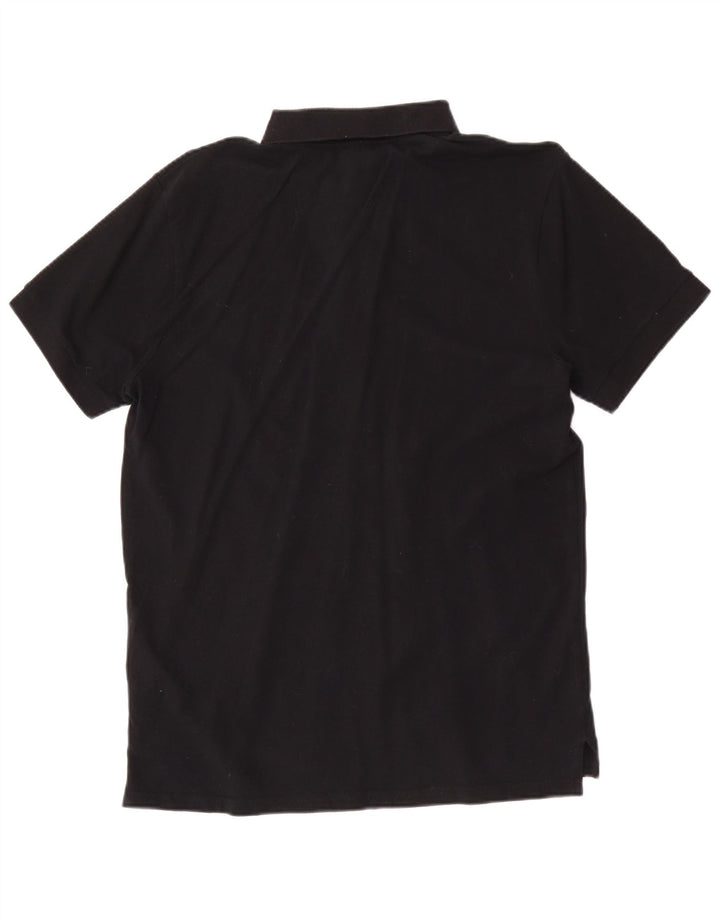Camisa polo masculina Fila médio algodão preto