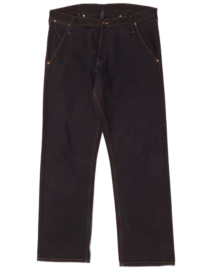 Wrangler Masculino Casey Straight Jeans W36 L34 Algodão Preto