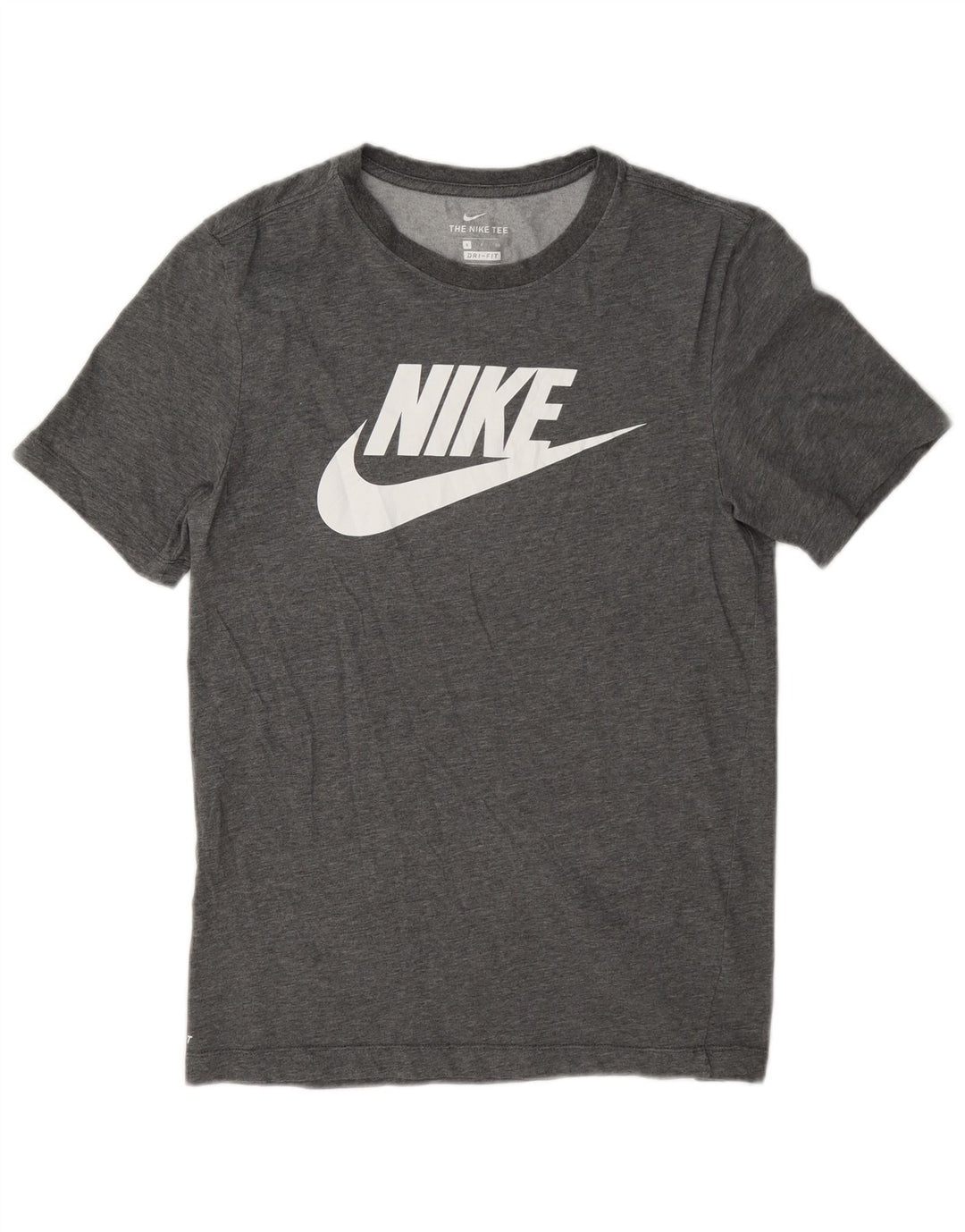 Camiseta Nike Masculina Dri Fit Graphic Top Pequeno Algodão Cinza