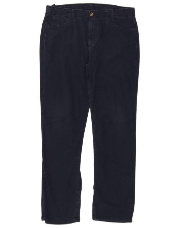 Calças casuais retas Chaps Boys Husky 15-16 anos W30 L28 azul marinho