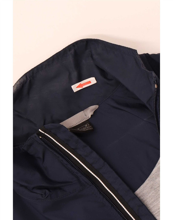 Jaqueta de chuva masculina Nike UK 38 médio azul marinho nylon