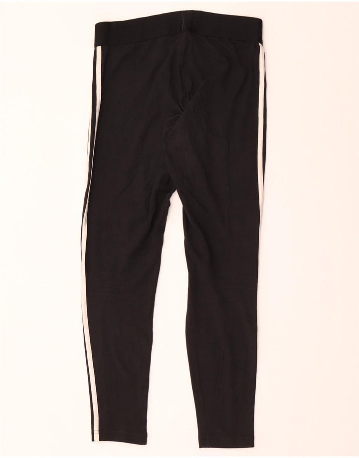Leggings Adidas Femininas UK 12/14 Médio Algodão Preto
