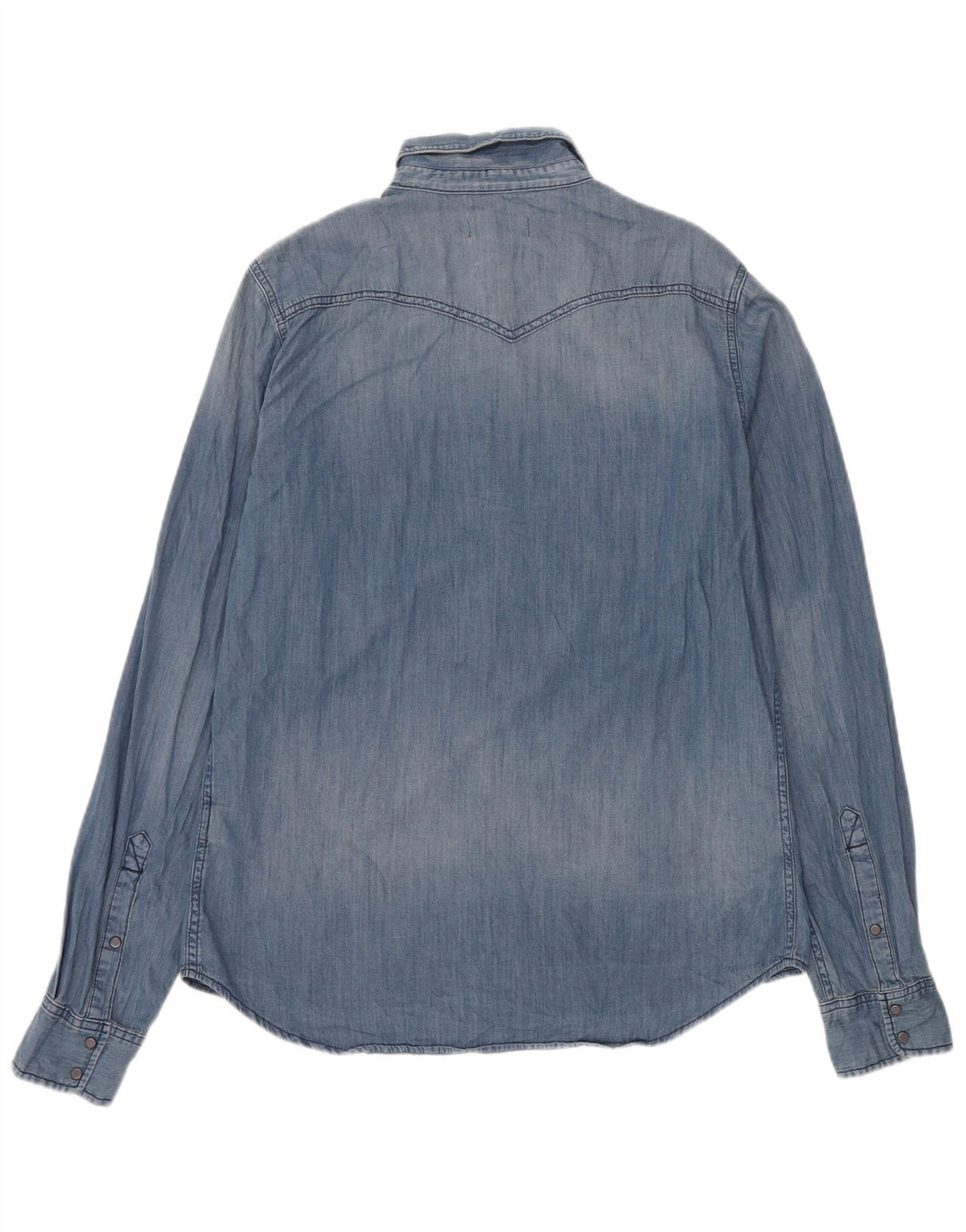 Camisa jeans masculina Diesel XL azul algodão