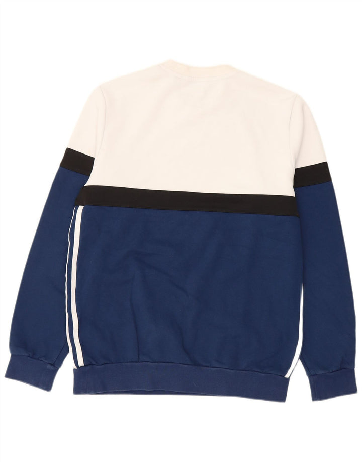 Adidas meninos moletom gráfico jumper 15-16 anos multicolorido colorblock