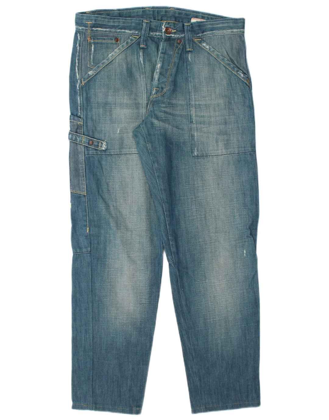 Jeans masculinos JACK & JONES Cargo Tapered W33 L30 algodão azul