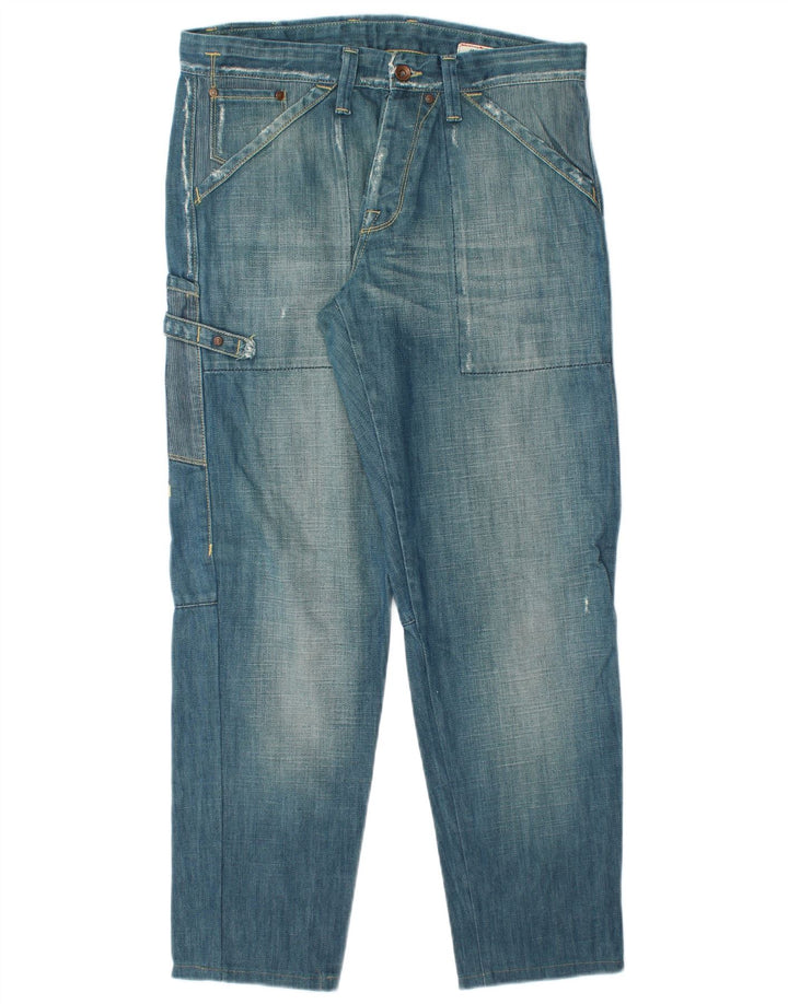 Jeans masculinos JACK & JONES Cargo Tapered W33 L30 algodão azul