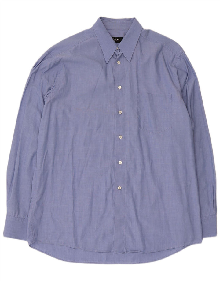 Camisa masculina Hugo Boss tamanho 41 grande azul