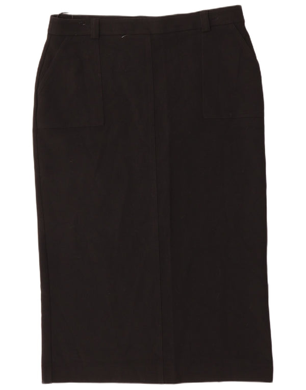 Saia lápis feminina MINT VELVET UK 18 XL W36 poliéster preto