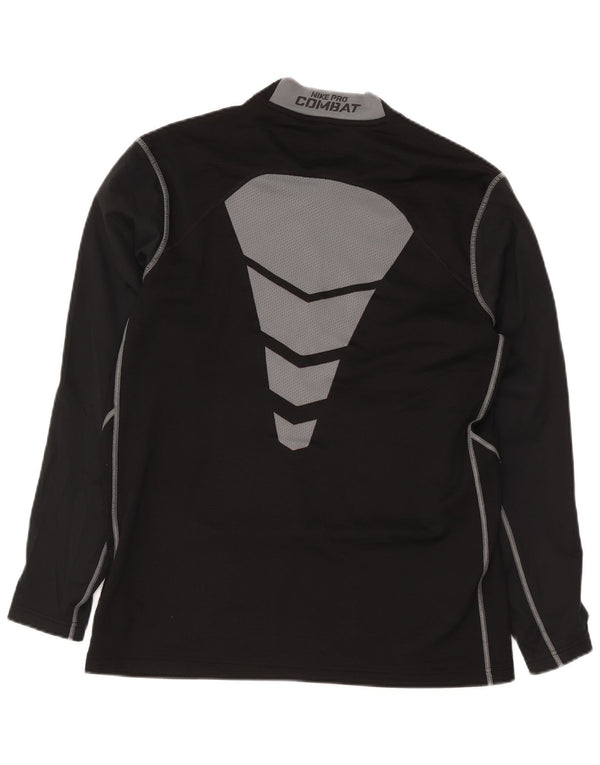 Nike Mens Dri Fit Top Manga Longa XL Preto Colourblock Poliéster
