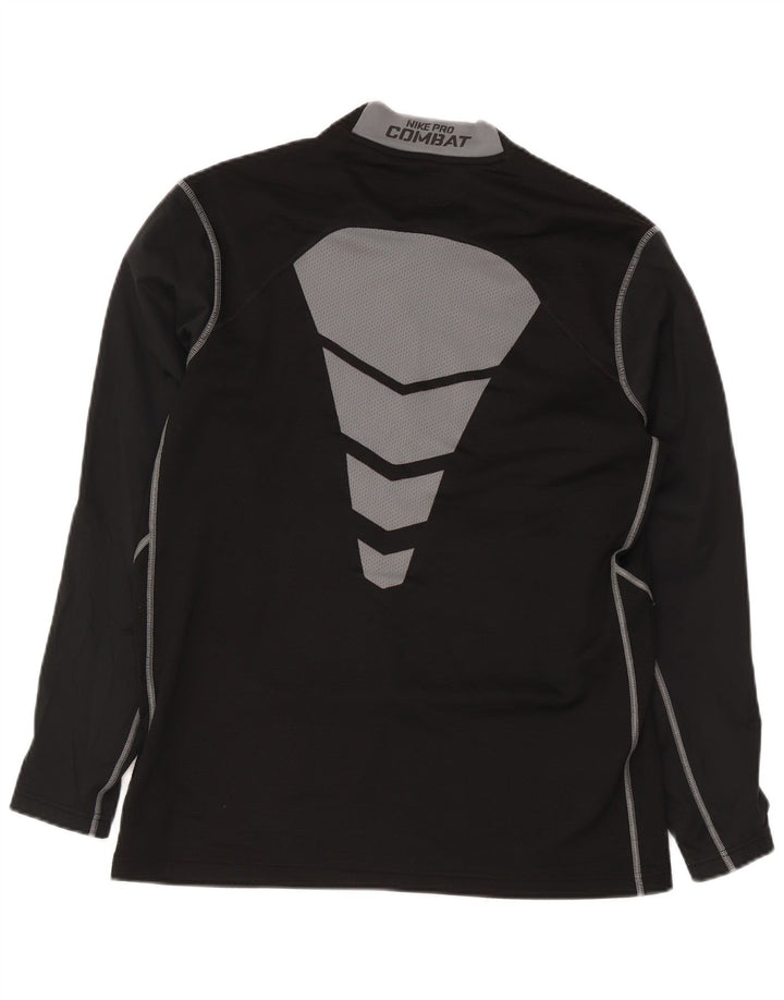 Nike Mens Dri Fit Top Manga Longa XL Preto Colourblock Poliéster