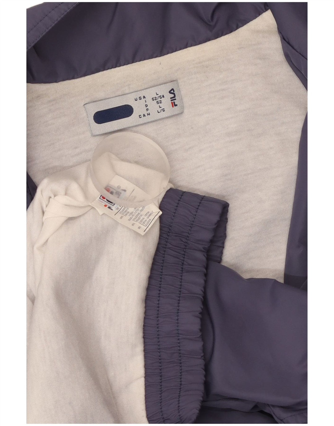 Jaqueta masculina FILA de treino grande azul marinho poliamida