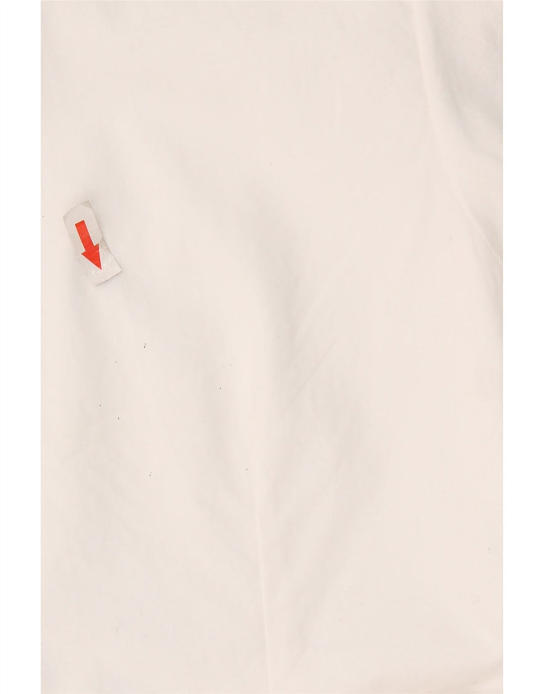 Blusa feminina vintage manga curta UK 12 médio branco