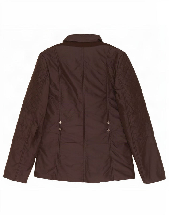 Jaqueta Geox Feminina Respira Oversized Acolchoada Reino Unido 10 Pequena Poliamida Marrom