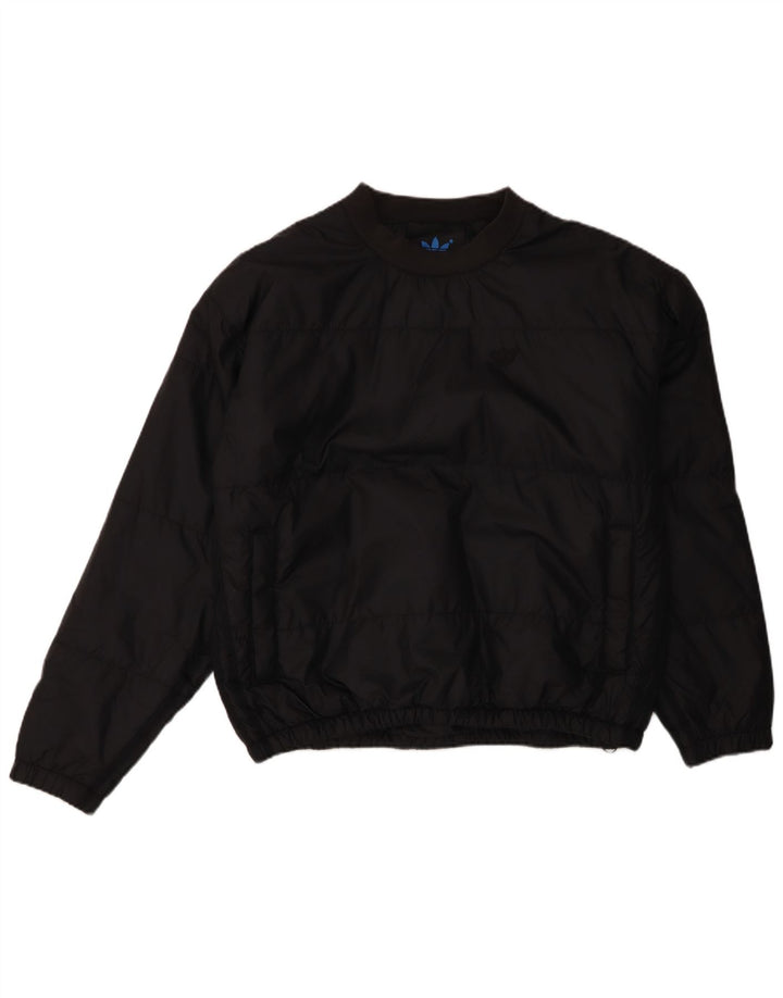 Adidas Mens Oversized Pulôver Acolchoado Jaqueta UK 34 XS Poliéster Preto