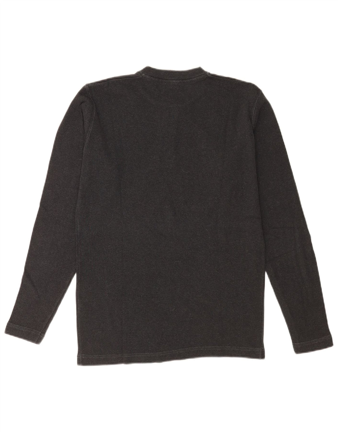 Wrangler Mens Top Manga Longa Algodão Cinza Médio