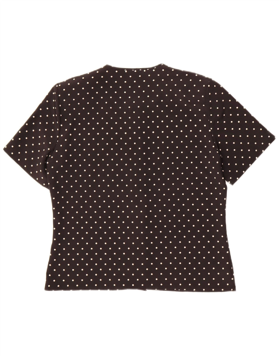 Blusa feminina de manga curta St Michael Reino Unido 12 médio preto manchado