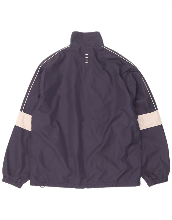 Jaqueta de chuva masculina Fila UK 38 poliéster colorblock azul marinho médio