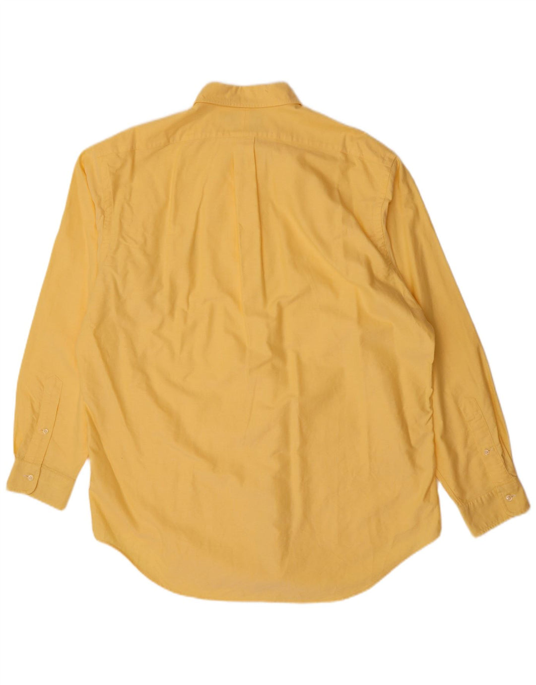 Camisa masculina Yarmouth RALPH LAUREN tamanho 16 1/2 grande algodão amarelo