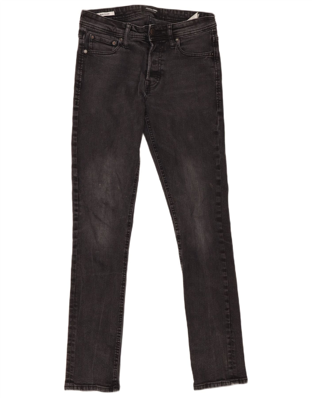 Jack & Jones Masculino GLENN Slim Jeans W30 L31 Algodão Cinza