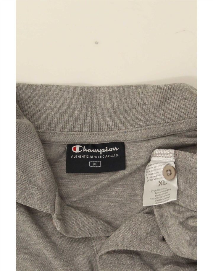 Camisa polo masculina Champion XL cinza algodão