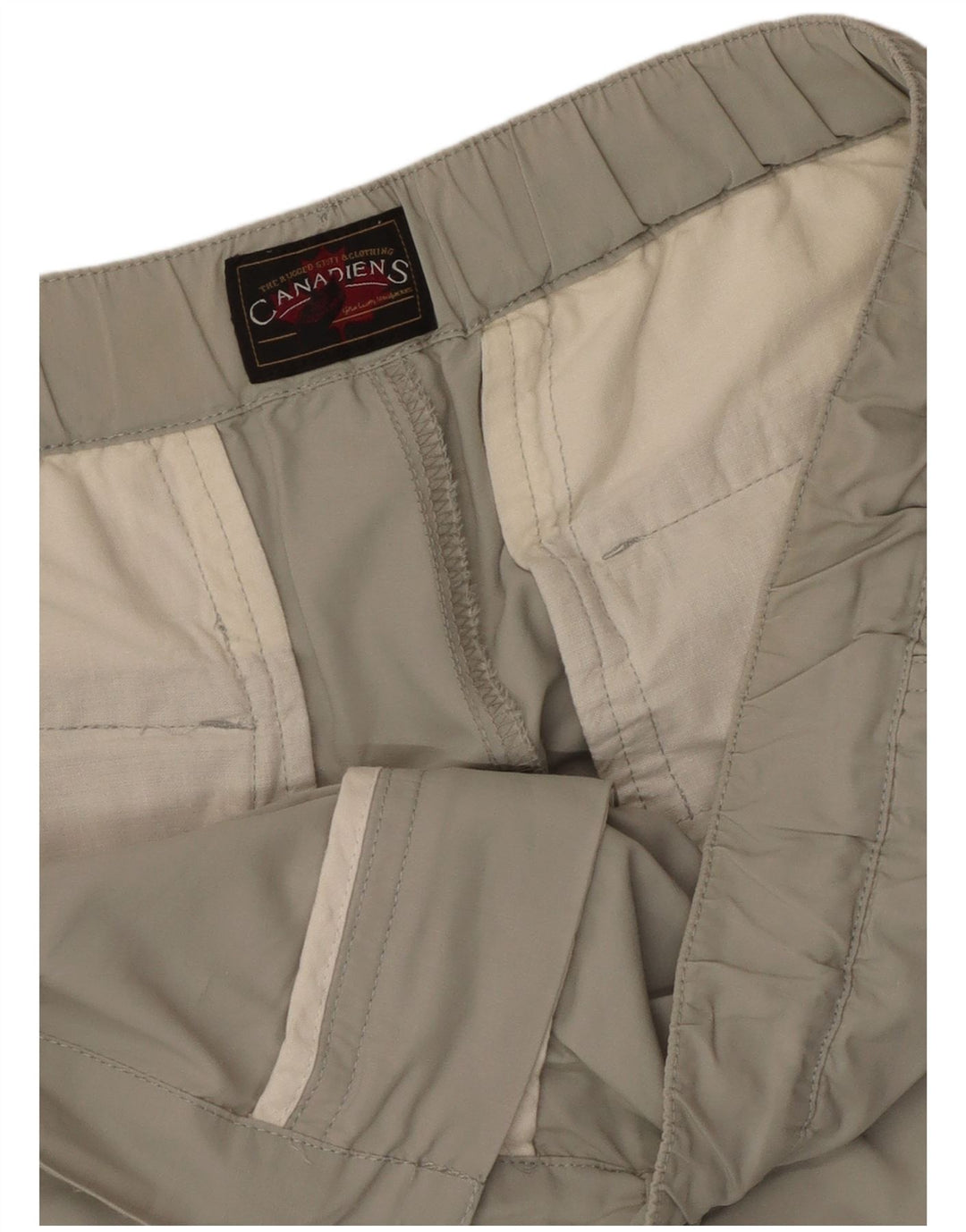 Calças cargo retas masculinas Canadiens W38 L33 cinza