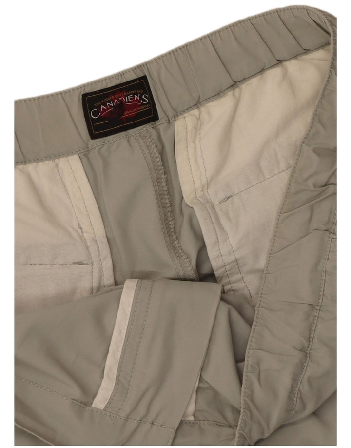 Calças cargo retas masculinas Canadiens W38 L33 cinza