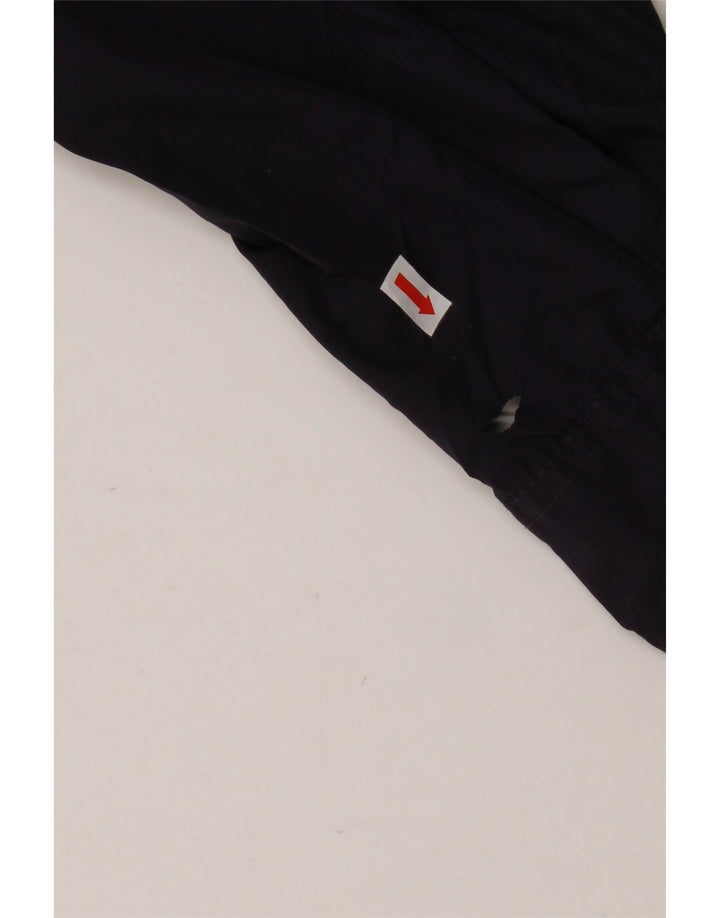 Jaqueta de chuva feminina EDDIE BAUER com capuz Reino Unido 14 poliéster azul marinho médio