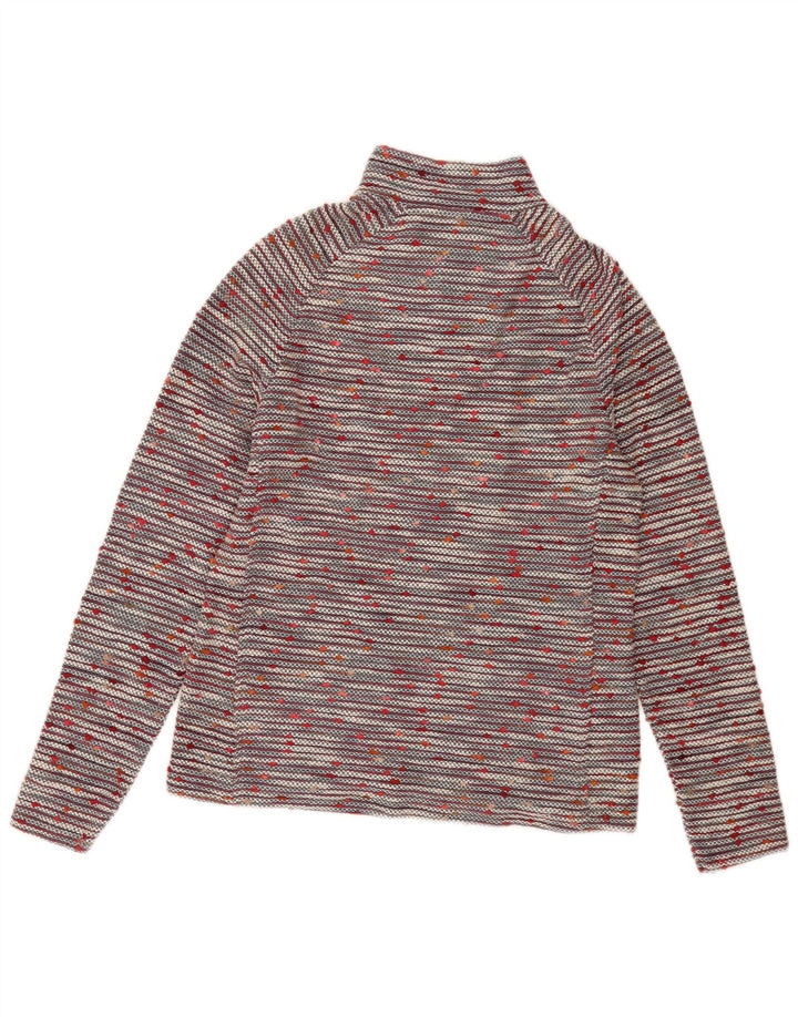 Suéter feminino Weird Fish com gola e zíper Reino Unido 12 médio multicolorido