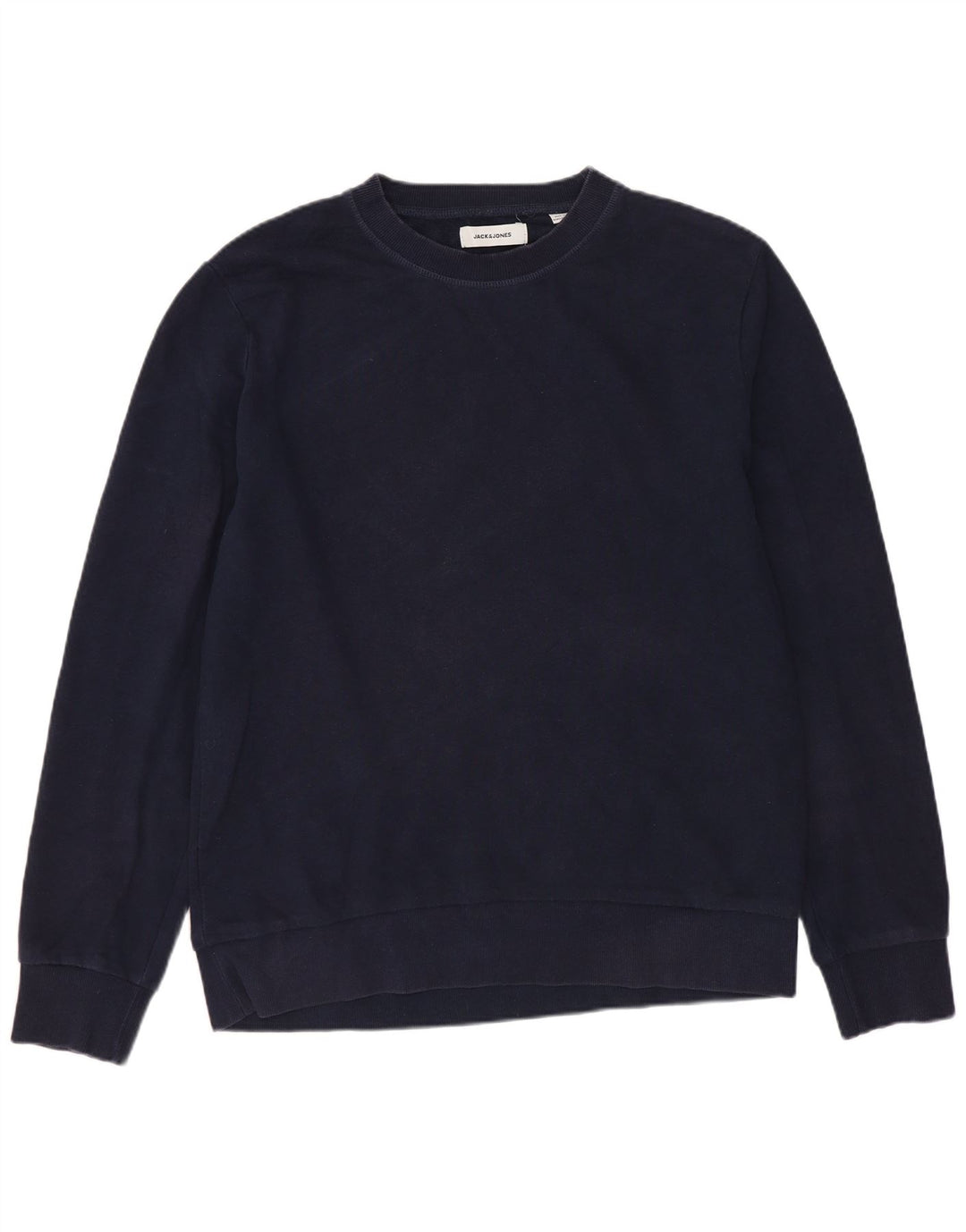 Jack & Jones moletom masculino jumper médio azul marinho algodão