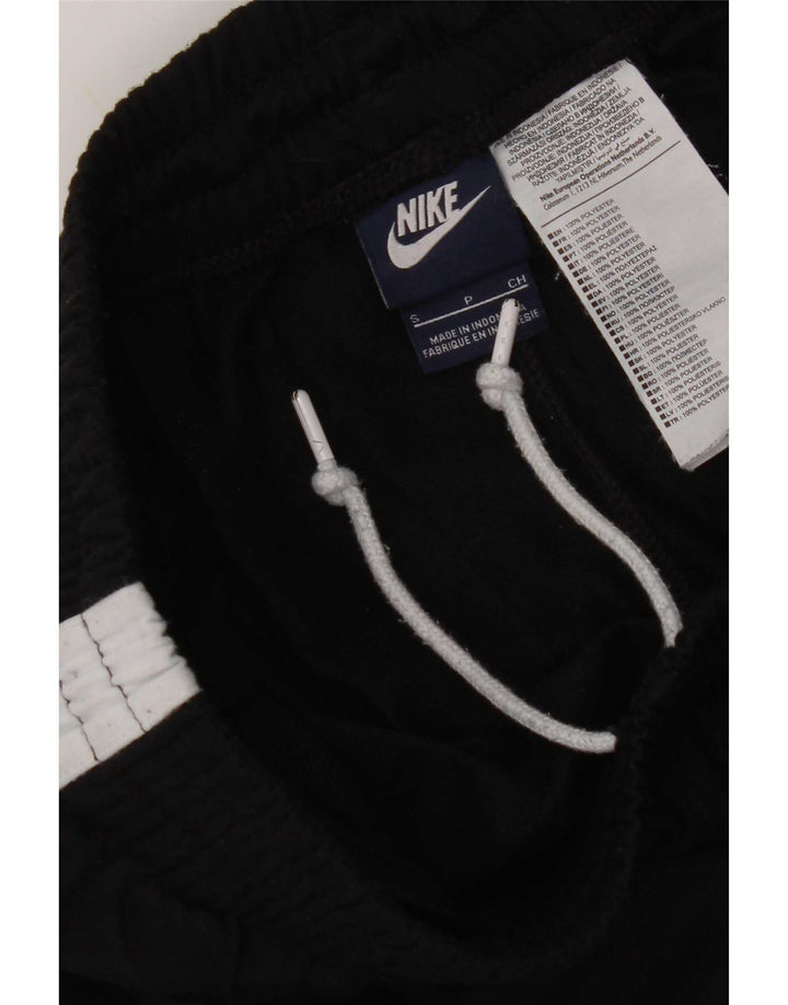Calça de treino masculina Nike pequena preta colorblock poliéster