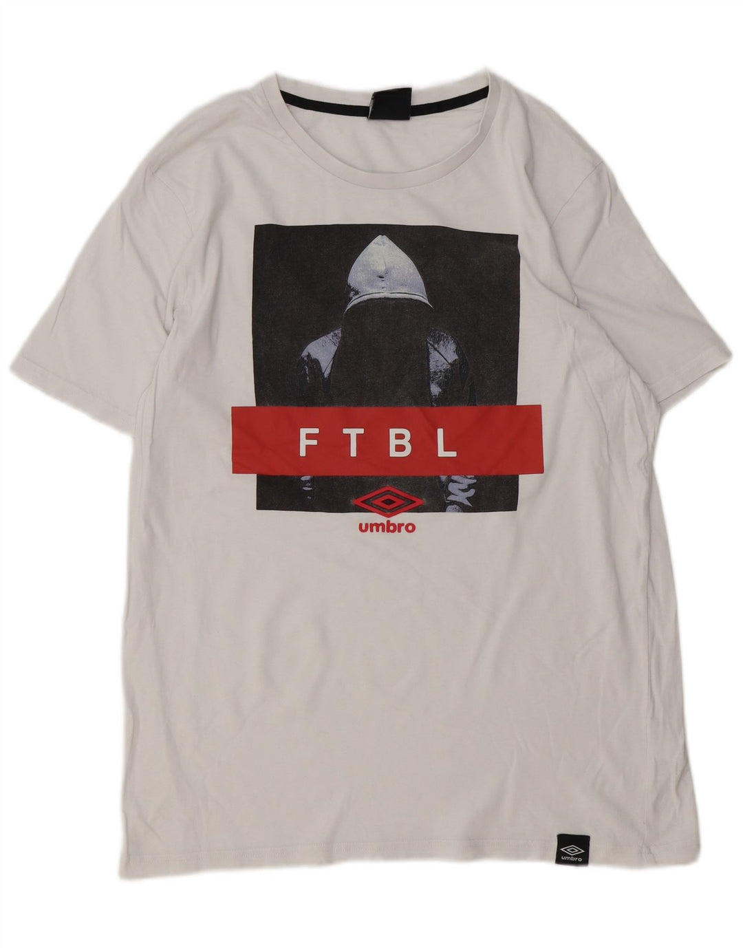 Camiseta gráfica masculina UMBRO Top XL algodão branco